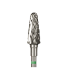 Staleks Hartmetallfräse "Kegelstumpf" grün, Durchmesser 6 mm / Arbeitsteil 14 mm
